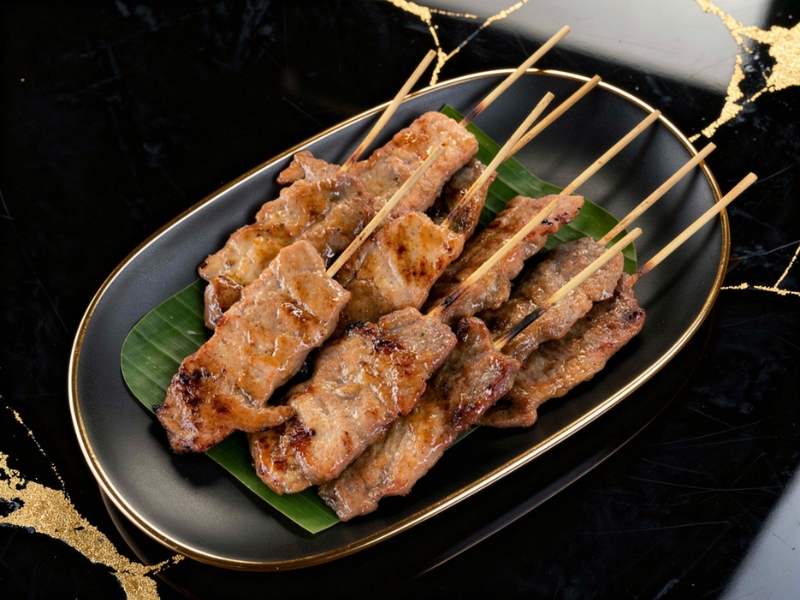 หมูปิ้งไม้ใหญ่ไร้มัน